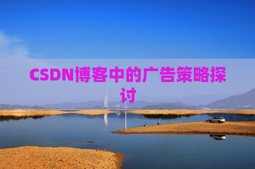 CSDN博客中的广告策略探讨
